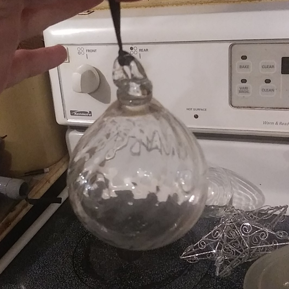 Clear Glass ortament